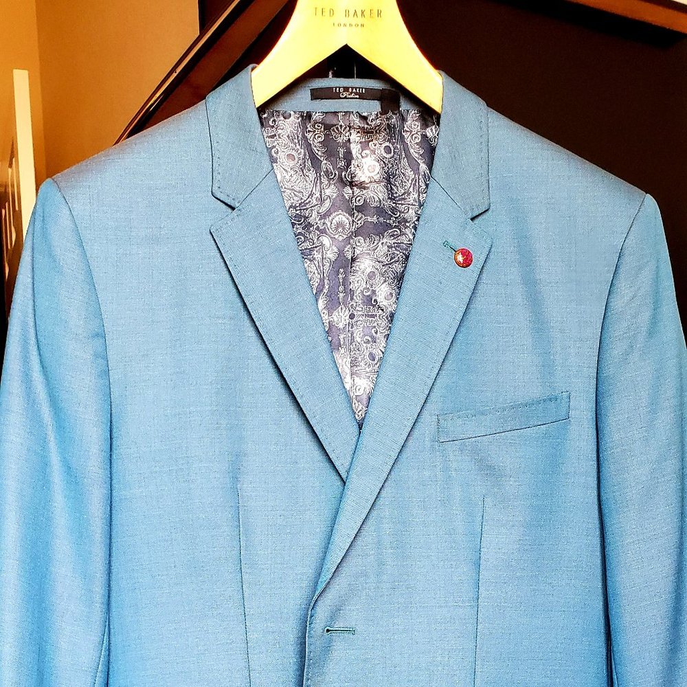 Ted Baker Blazer - 46 R - Teal - Basically New